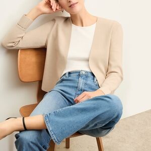 MM LaFleur Sant Ambroeus Jardigan Ivory Sm